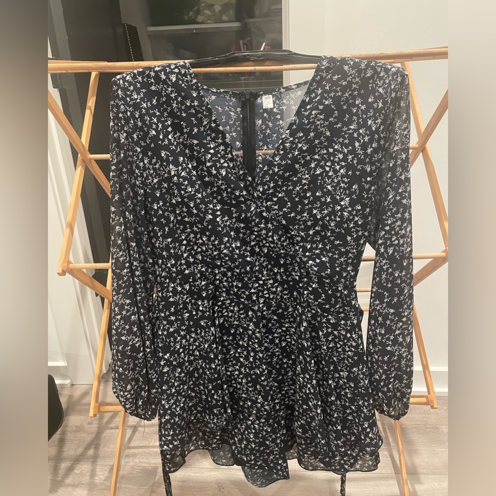 Floral Long Sleeve Romper